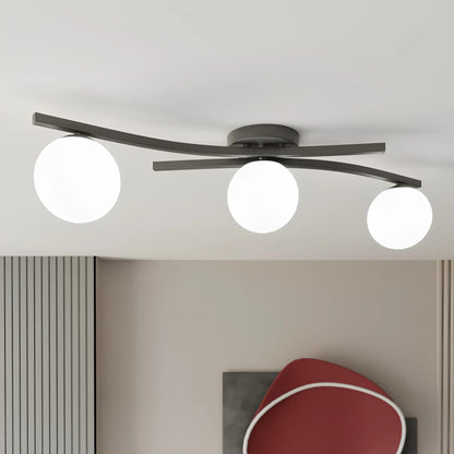 Emibig Opus Taklampa 3-ljus Ø60 cm, Svart