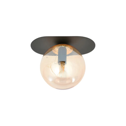 Emibig Plaza Taklampa 20x14 cm, Svart/Gul