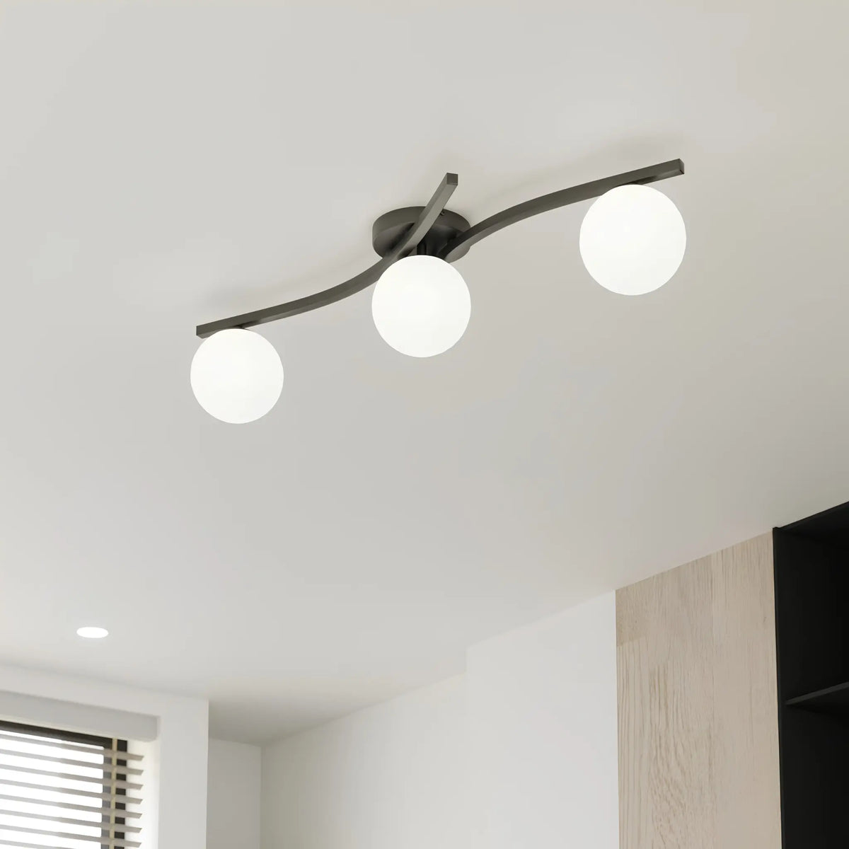 Emibig Opus Taklampa 3-ljus Ø60 cm, Svart