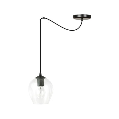 Emibig Level Pendellampa Ø14 cm, Svart/Klar