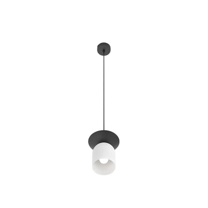 Emibig Ego Pendellampa Ø11 cm, Vit/Svart