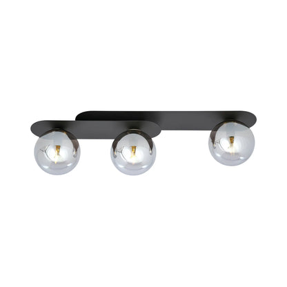 Emibig Plaza Taklampa 3-ljus 70x14 cm, Svart