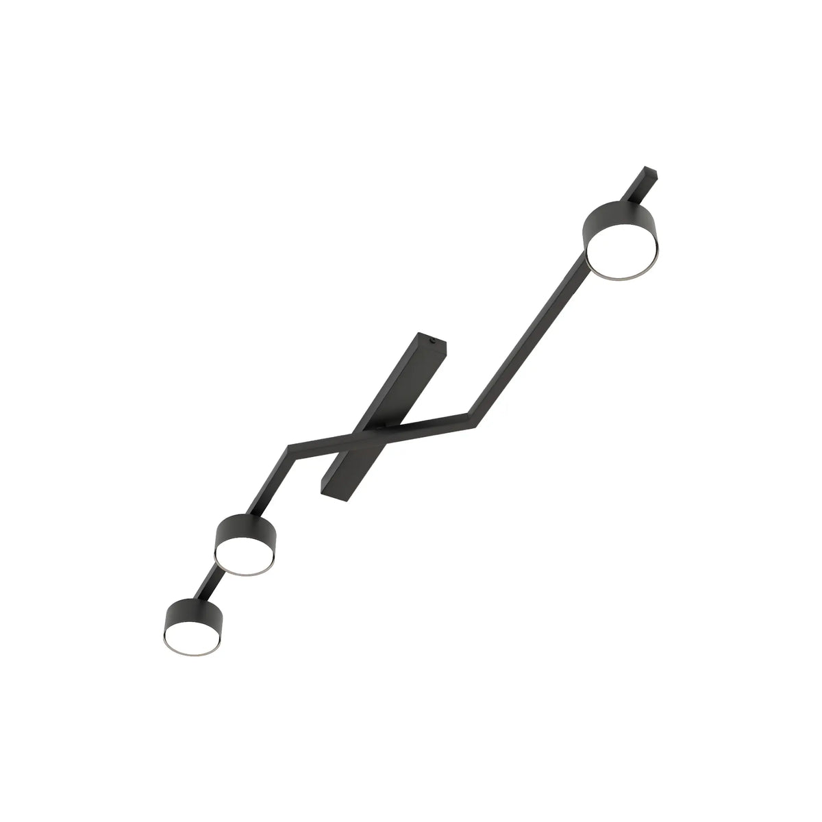 Emibig Skan Taklampa 3-ljus 100x32 cm, Svart