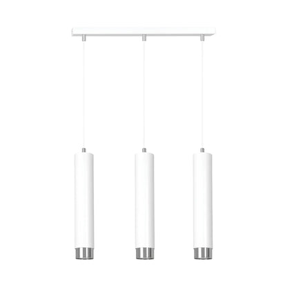 Emibig Kibo Pendellampa 3-ljus 45x6 cm, Vit/Silver