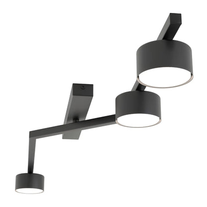 Emibig Skan Taklampa 3-ljus 100x32 cm, Svart