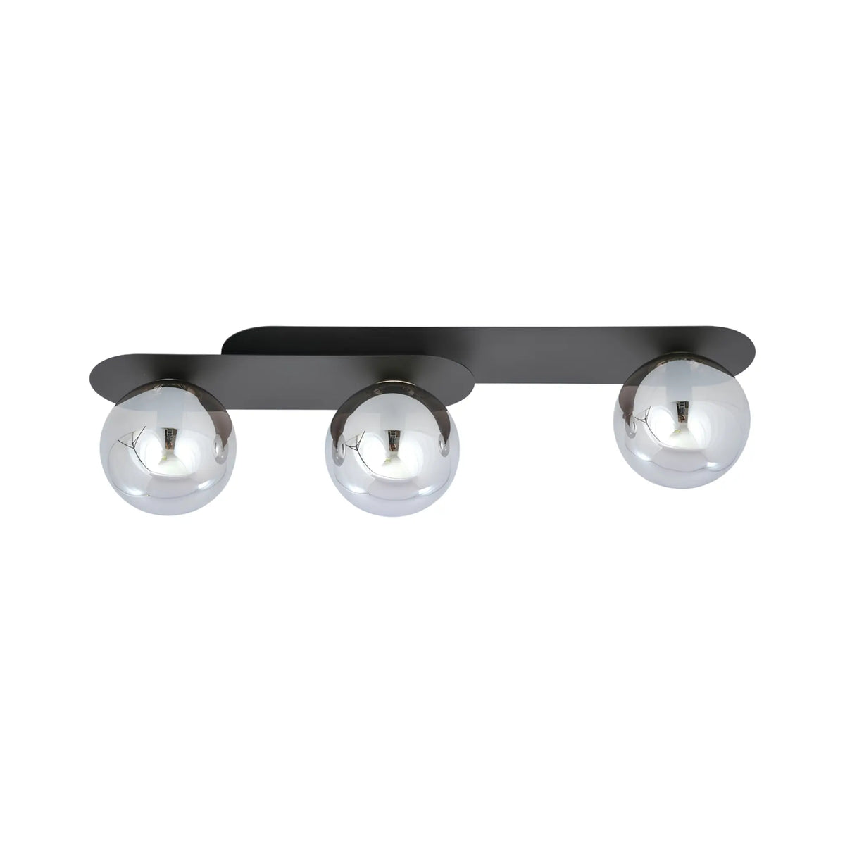 Emibig Plaza Taklampa 3-ljus 70x14 cm, Svart