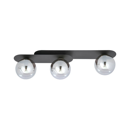 Emibig Plaza Taklampa 3-ljus 70x14 cm, Svart