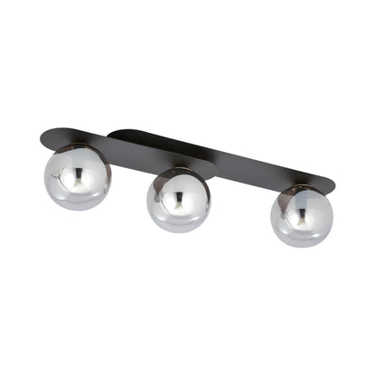 Emibig Plaza Taklampa 3-ljus 70x14 cm, Svart