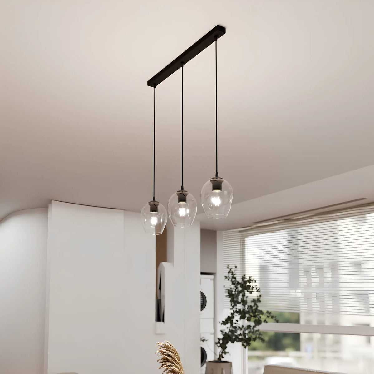 Emibig Istar Pendellampa 3-ljus 70x14 cm, Svart