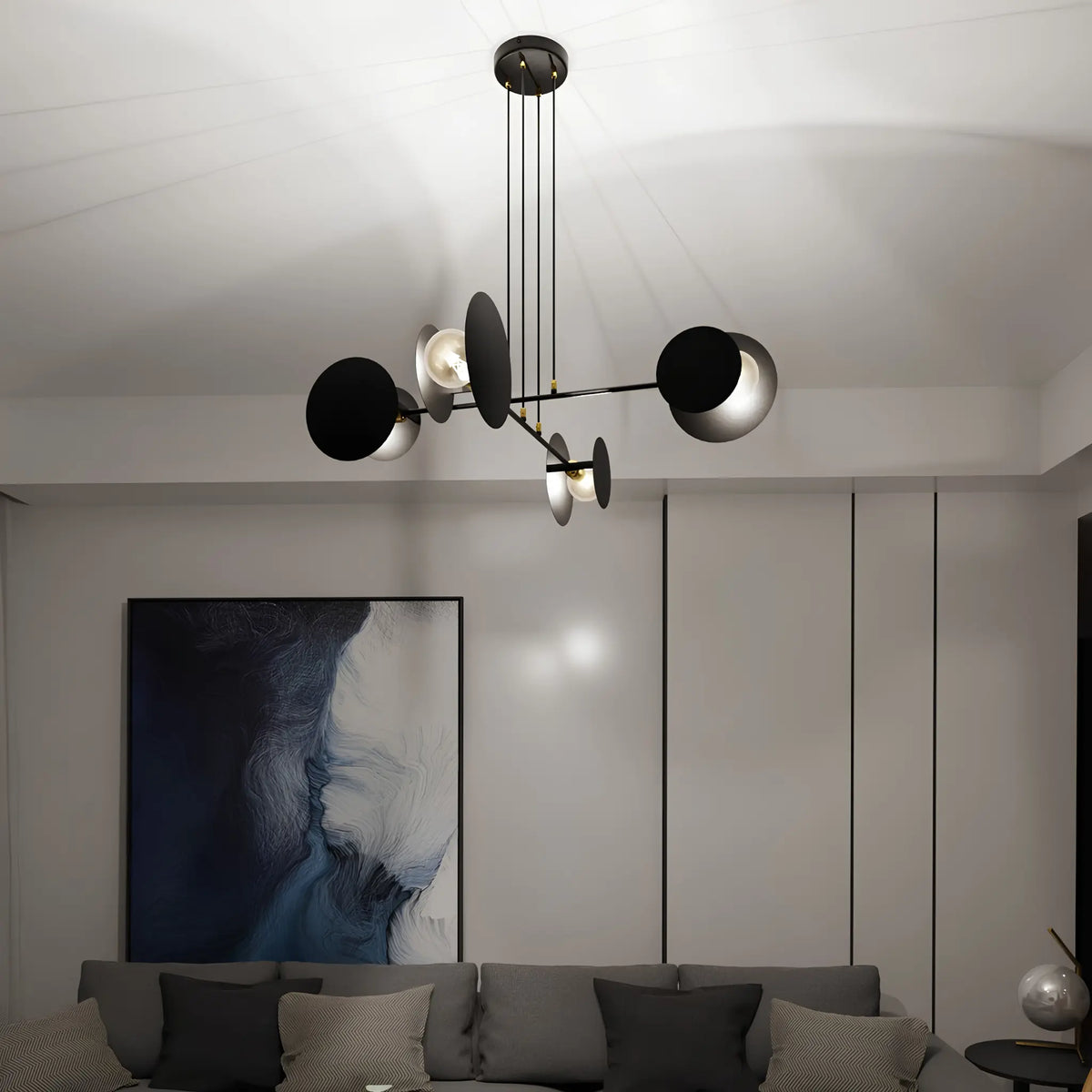 Emibig Idea Pendellampa 4-ljus Ø96 cm, Svart