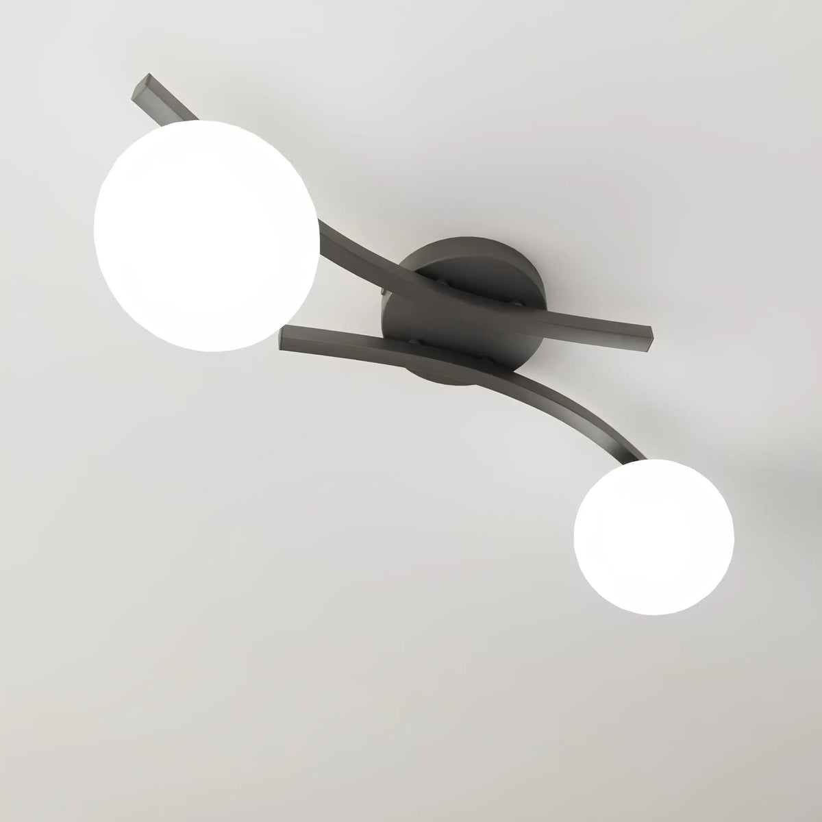 Emibig Opus Taklampa 2-ljus Ø40 cm, Svart