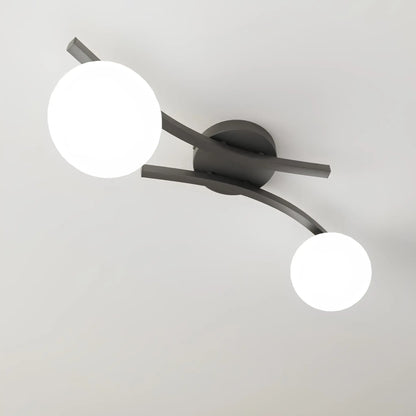 Emibig Opus Taklampa 2-ljus Ø40 cm, Svart