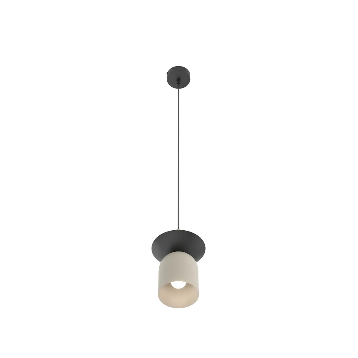 Emibig Ego Pendellampa Ø11 cm, Beige/Svart