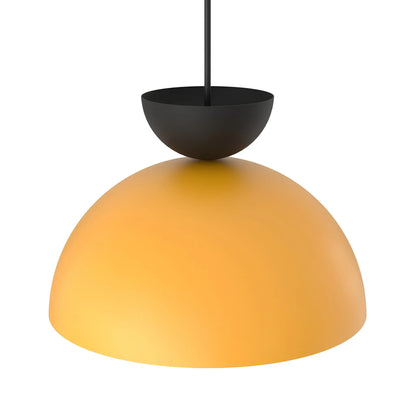Emibig Lunaro Pendellampa Ø30 cm, Svart/Orange