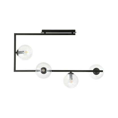 Emibig Soma Taklampa 4-ljus 83x29 cm, Svart