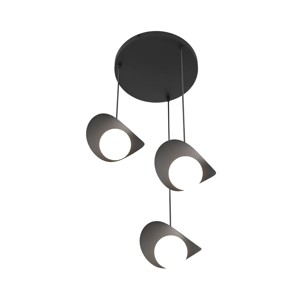 Emibig Ritual Pendellampa 3-ljus Ø40 cm, Svart