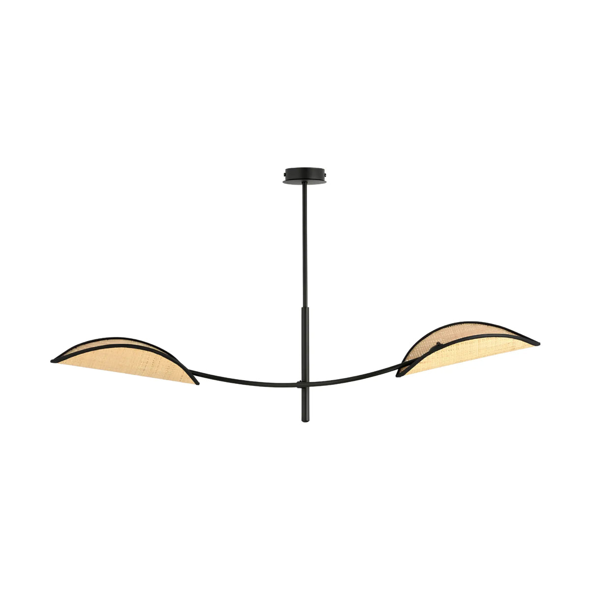 Emibig Lotus Taklampa 2-ljus 103x11 cm, Svart/Rotting