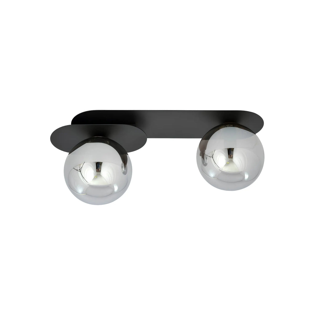 Emibig Plaza Taklampa 2-ljus 45x14 cm, Svart