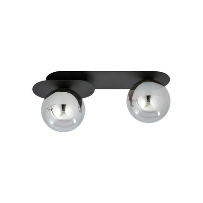 Emibig Plaza Taklampa 2-ljus 45x14 cm, Svart