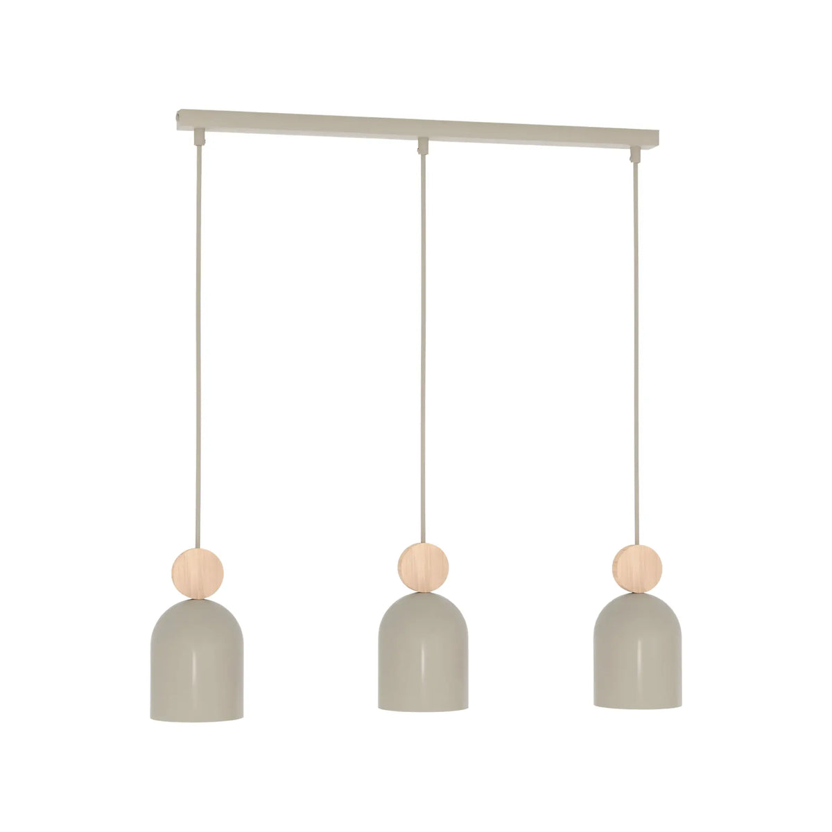 Emibig Mesi Pendellampa 3-ljus 66x11 cm, Beige