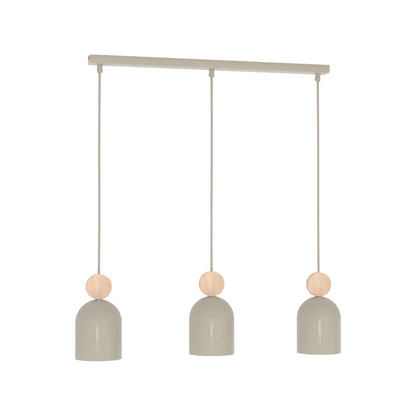 Emibig Mesi Pendellampa 3-ljus 66x11 cm, Beige