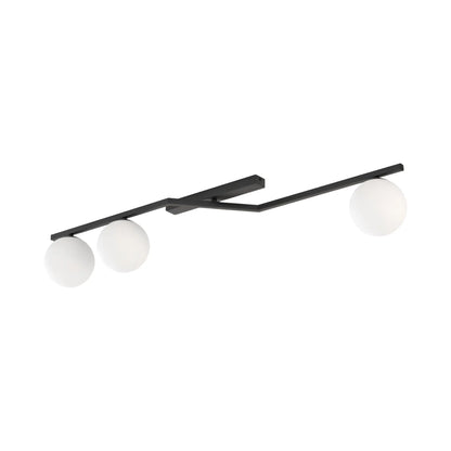Emibig Naton Taklampa 3-ljus 100x32 cm, Svart