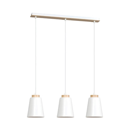 Emibig Bolero Pendellampa 3-ljus 66x14 cm, Vit