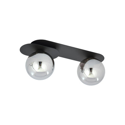 Emibig Plaza Taklampa 2-ljus 45x14 cm, Svart