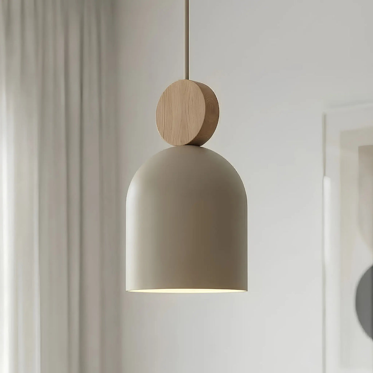 Emibig Mesi Pendellampa 3-ljus 66x11 cm, Beige