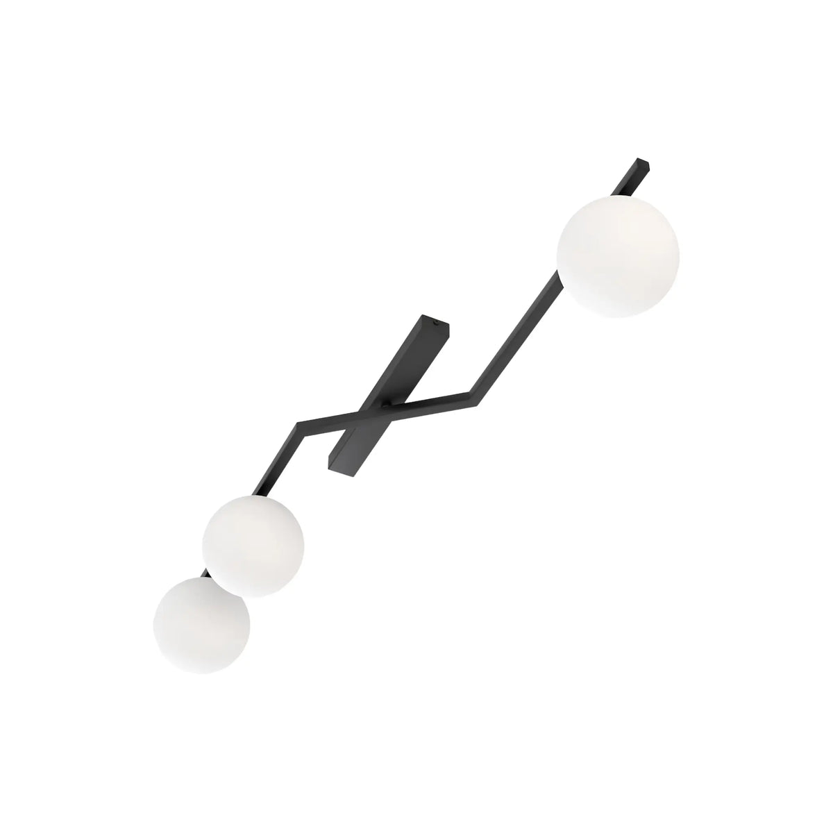 Emibig Naton Taklampa 3-ljus 100x32 cm, Svart