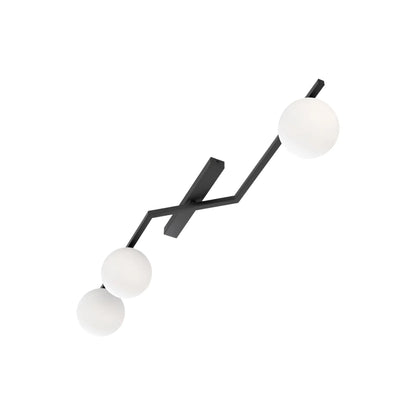 Emibig Naton Taklampa 3-ljus 100x32 cm, Svart