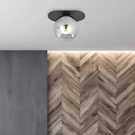 Emibig Plaza Taklampa 20x14 cm, Svart