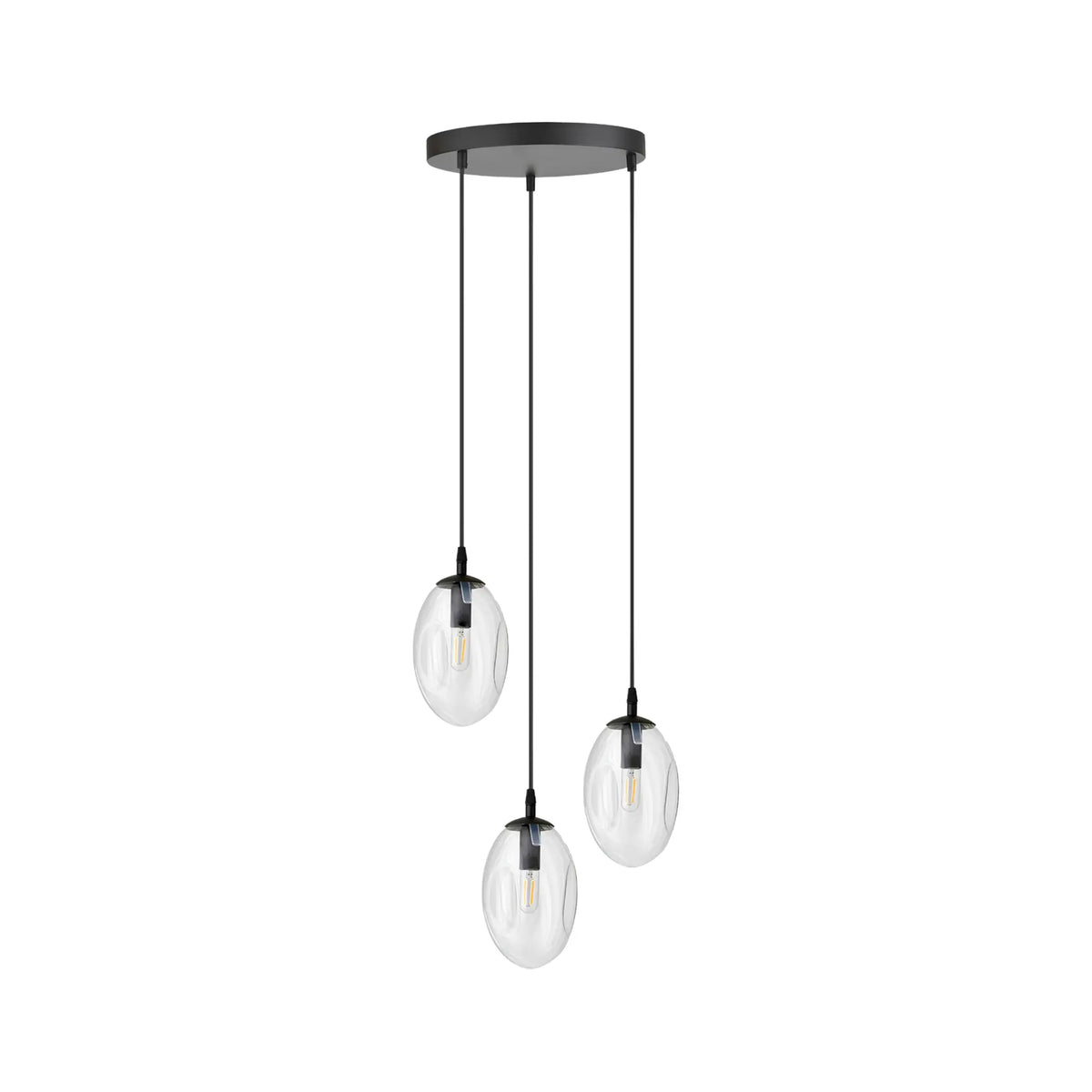 Emibig Astral Pendellampa 3-ljus Ø40 cm, Svart