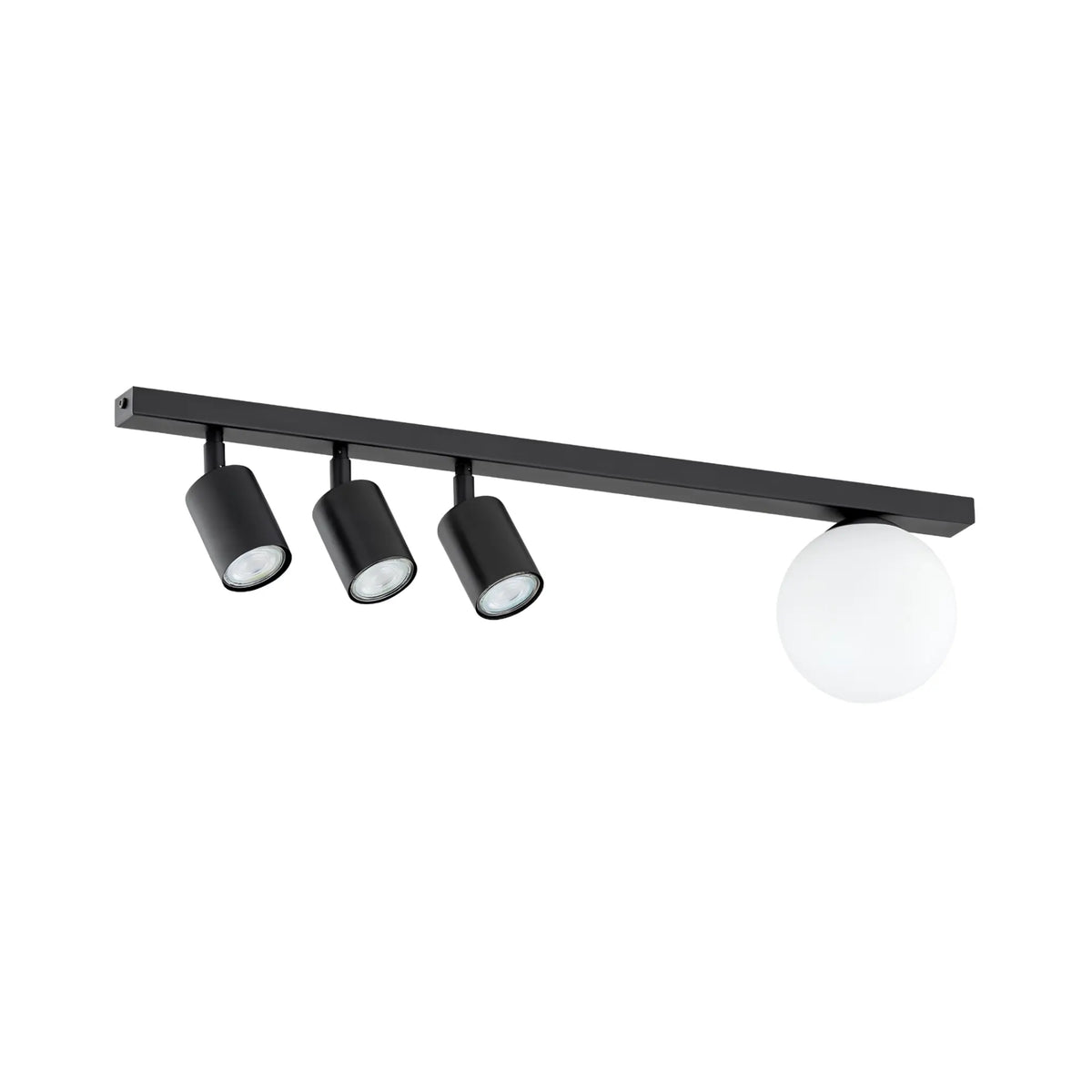 Emibig Baster Taklampa 4-ljus 70x14 cm, Svart