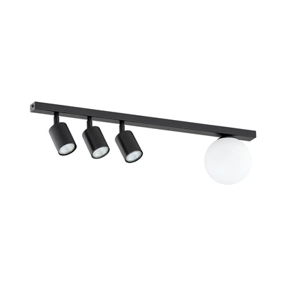Emibig Baster Taklampa 4-ljus 70x14 cm, Svart