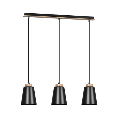 Emibig Bolero Pendellampa 3-ljus 66x14 cm, Svart