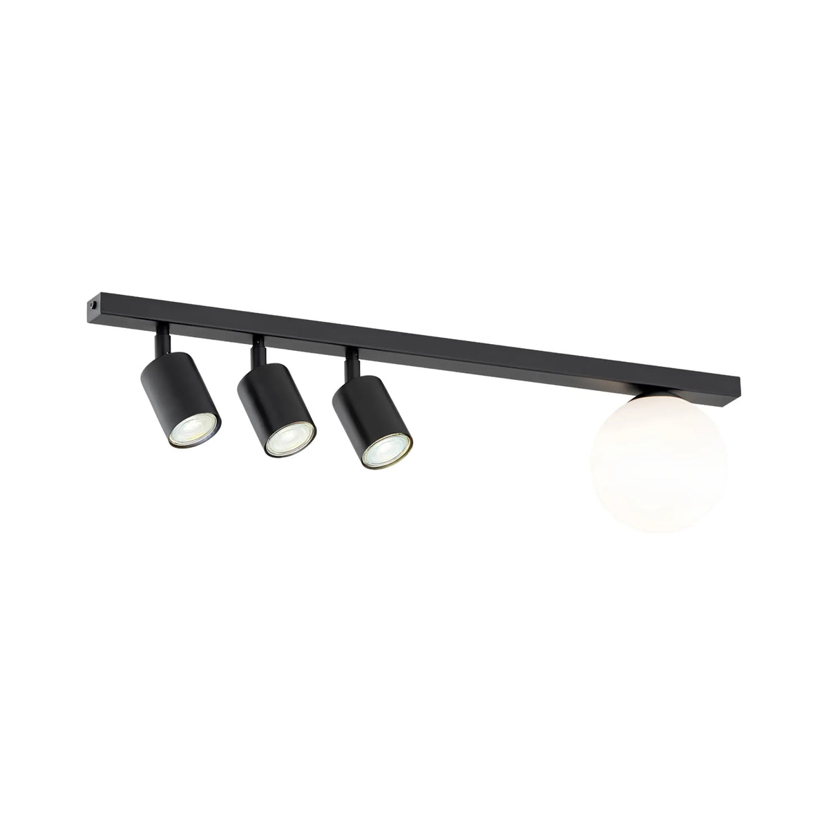 Emibig Baster Taklampa 4-ljus 70x14 cm, Svart