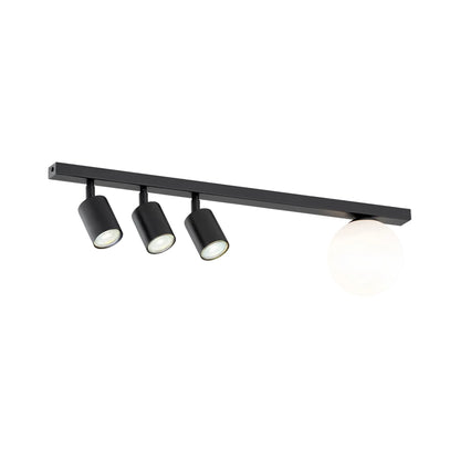Emibig Baster Taklampa 4-ljus 70x14 cm, Svart