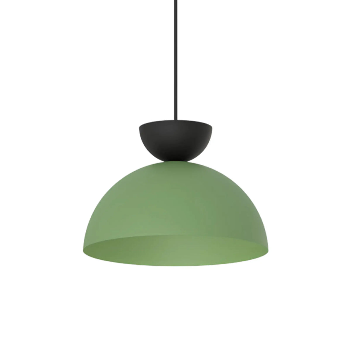 Emibig Lunaro Pendellampa Ø30 cm, Svart/Grön