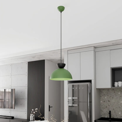 Emibig Lunaro Pendellampa Ø30 cm, Svart/Grön