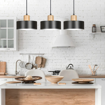 Emibig Torin Pendellampa 3-ljus 80x25 cm, Svart