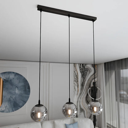 Emibig Cosmo Pendellampa 3-ljus 70x14 cm, Svart