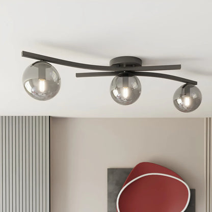 Emibig Opus Taklampa 3-ljus Ø60 cm, Svart