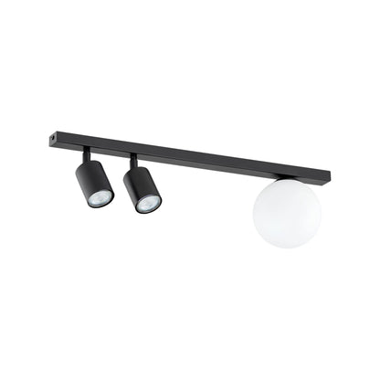 Emibig Baster Taklampa 3-ljus 60x14 cm, Svart