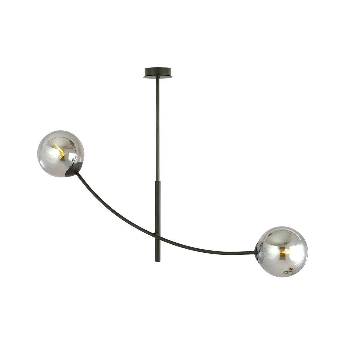 Emibig Hunter Taklampa 2-ljus 83x14 cm, Svart