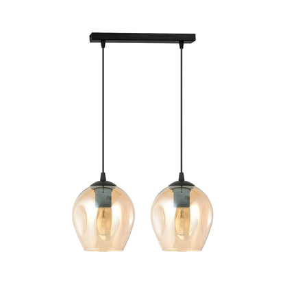 Emibig Istar Pendellampa 2-ljus 40x14 cm, Svart