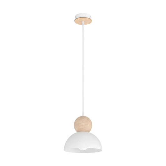 Emibig Kaki Pendellampa Ø18 cm, Vit