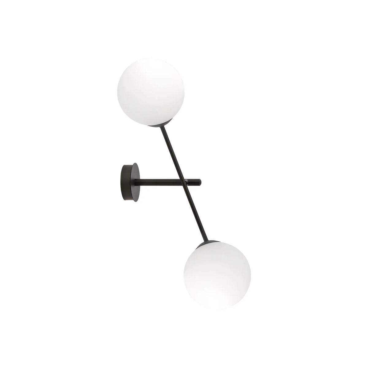 Emibig Linear Vägglampa 2-ljus 12x57 cm, Svart