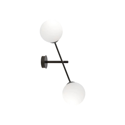 Emibig Linear Vägglampa 2-ljus 12x57 cm, Svart