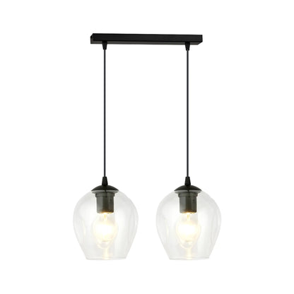 Emibig Istar Pendellampa 2-ljus 40x14 cm, Svart